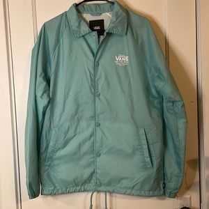 Vans shirt jacket, teal, medium